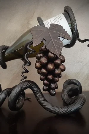 Grapes Wine Bottle Display, single