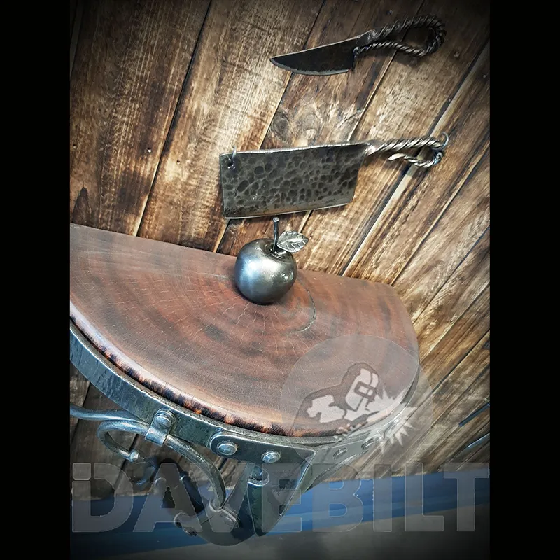 Knife, Cleaver & Apple
